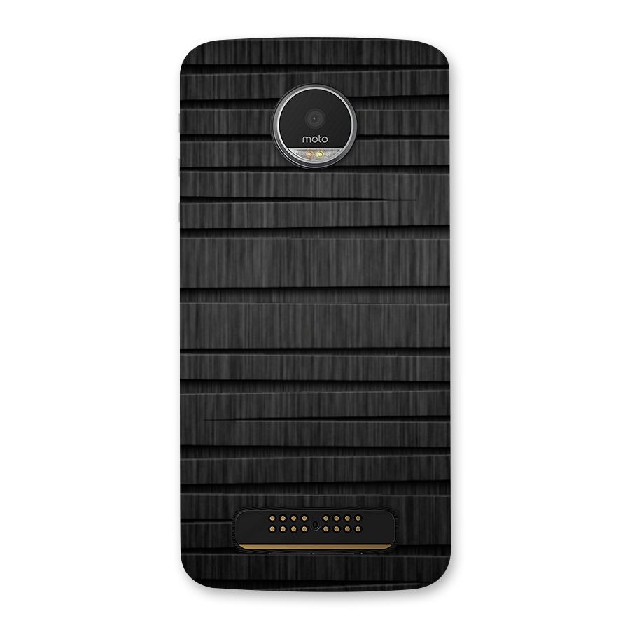 Black Abstract Back Case for Moto Z Play