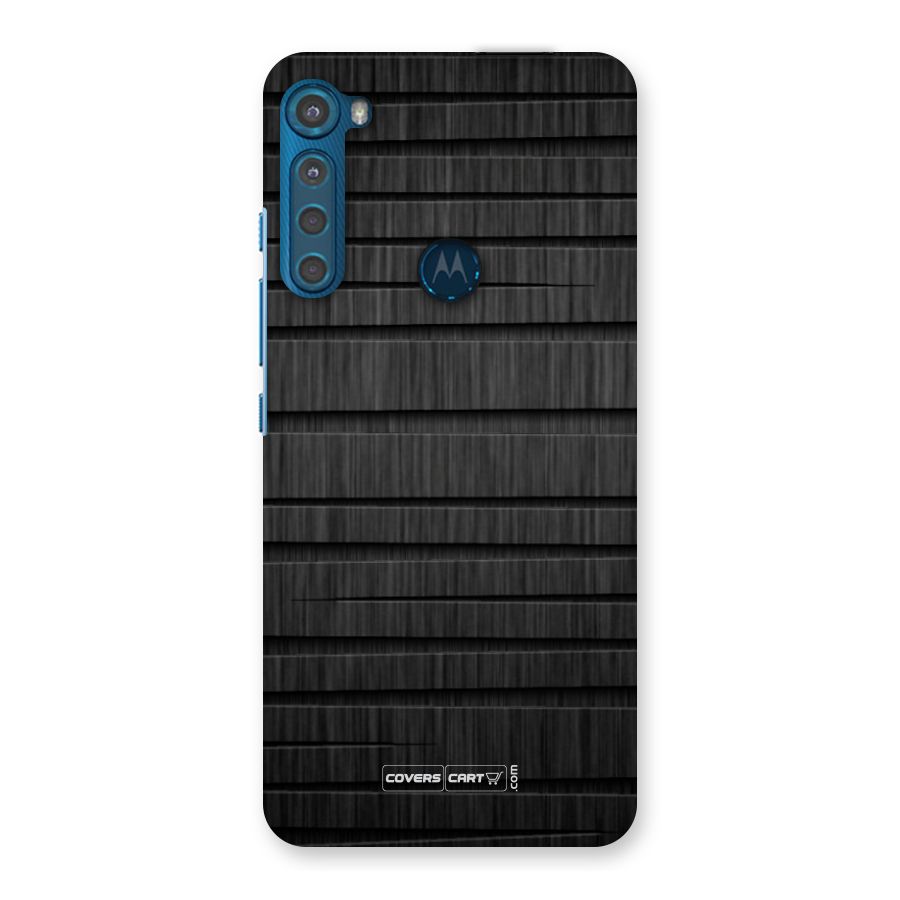 Black Abstract Back Case for Motorola One Fusion Plus