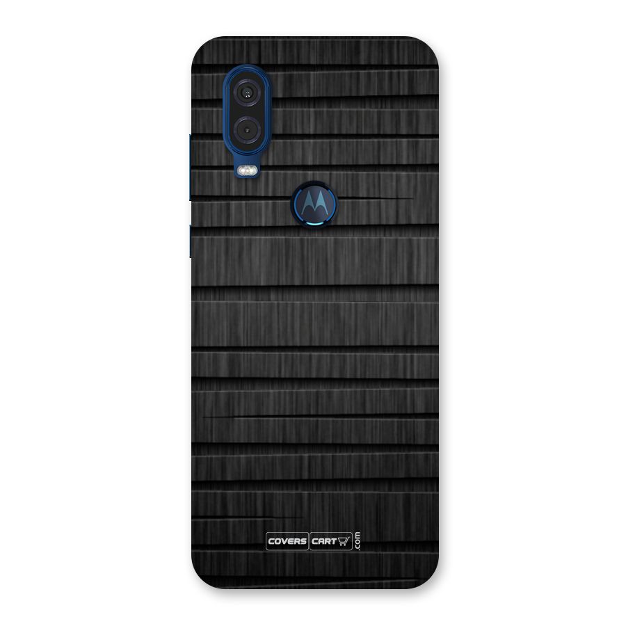 Black Abstract Back Case for Motorola One Vision