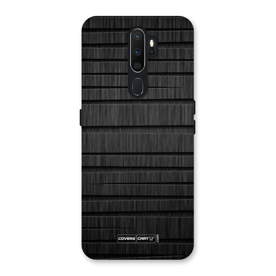 Black Abstract Back Case for Oppo A5 (2020)