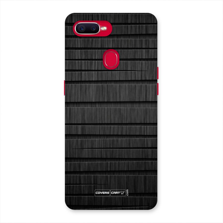 Black Abstract Back Case for Oppo F9 Pro
