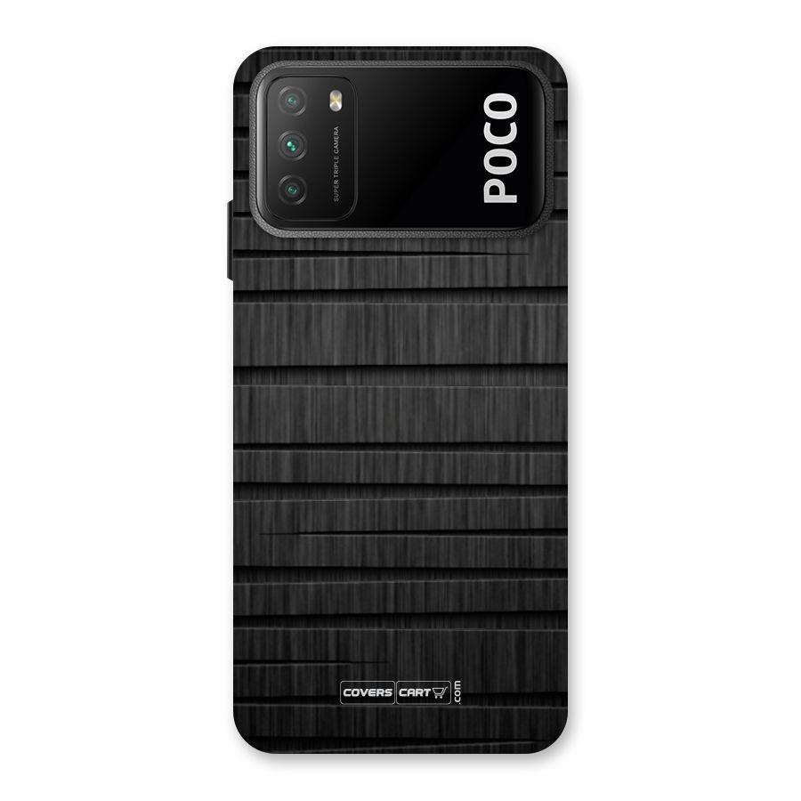 Black Abstract Back Case for Poco M3