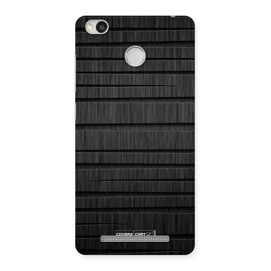 Black Abstract Back Case for Redmi 3S Prime