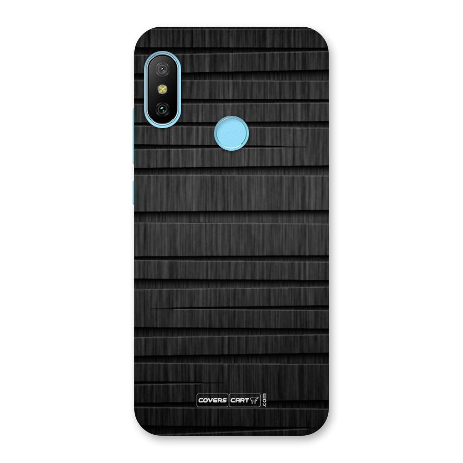 Black Abstract Back Case for Redmi 6 Pro