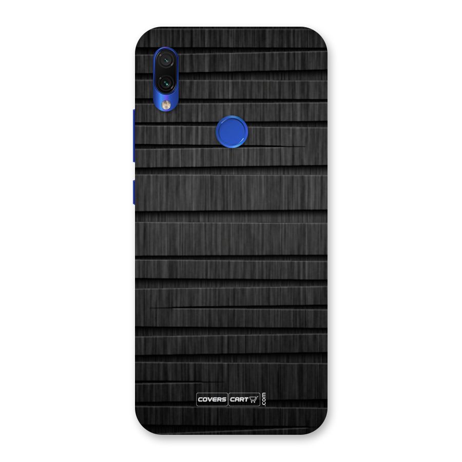 Black Abstract Back Case for Redmi Note 7S