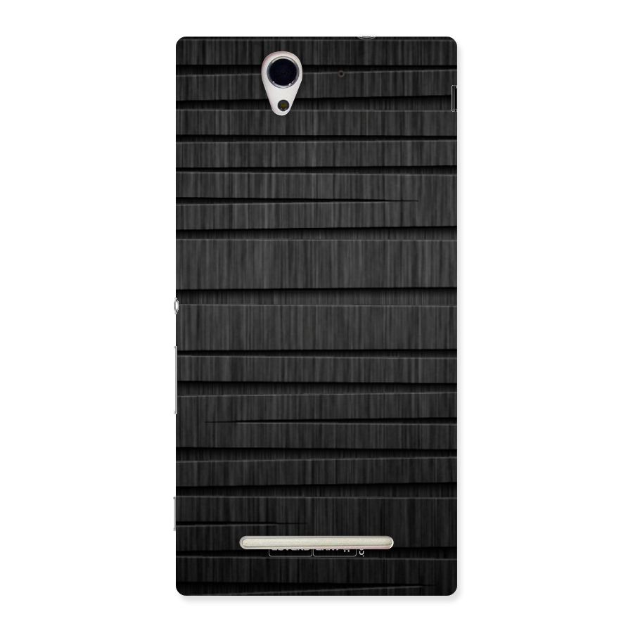 Black Abstract Back Case for Sony Xperia C3