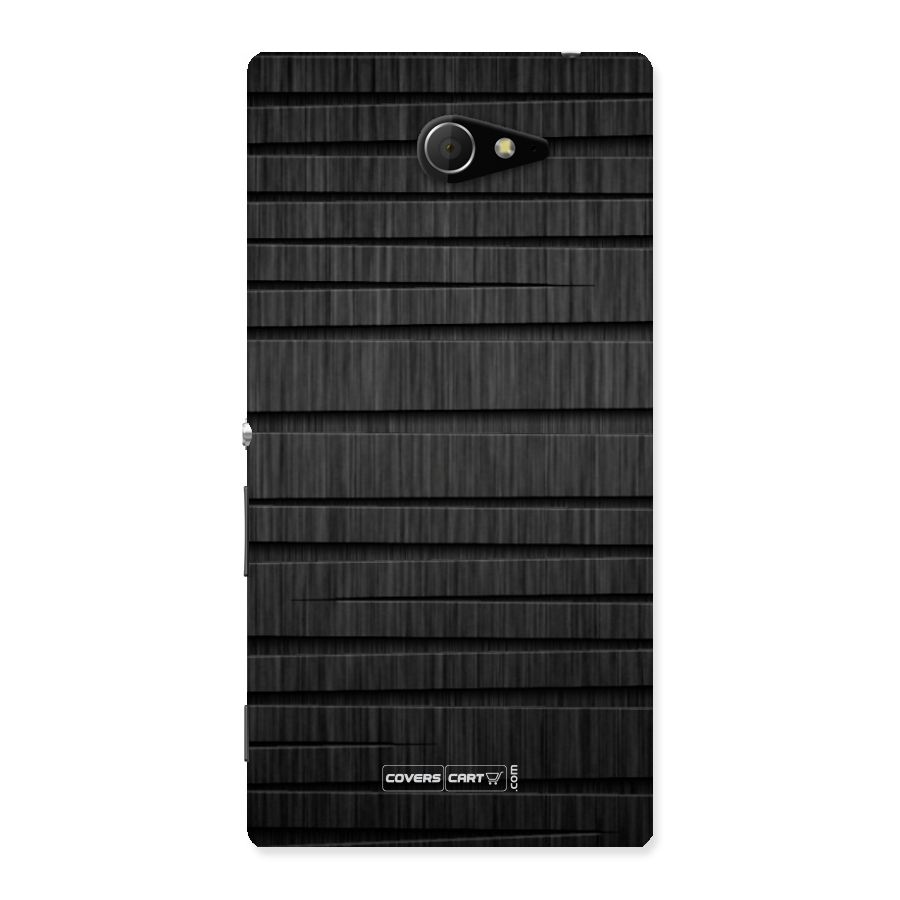 Black Abstract Back Case for Sony Xperia M2