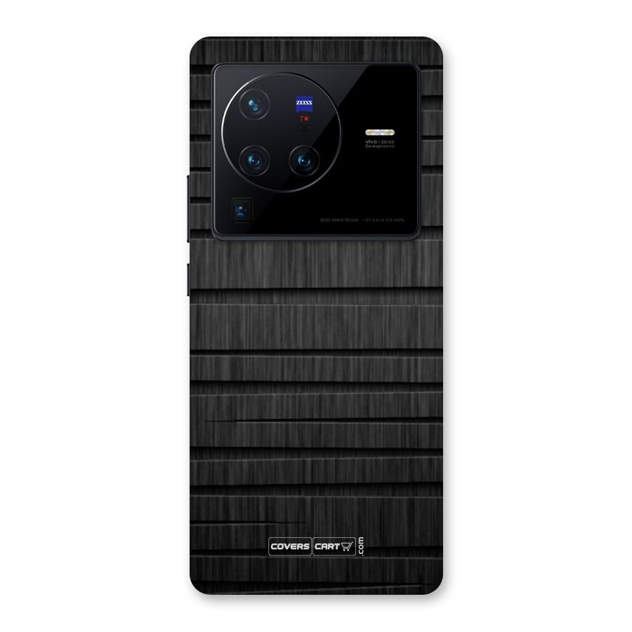 Black Abstract Back Case for Vivo X80 Pro