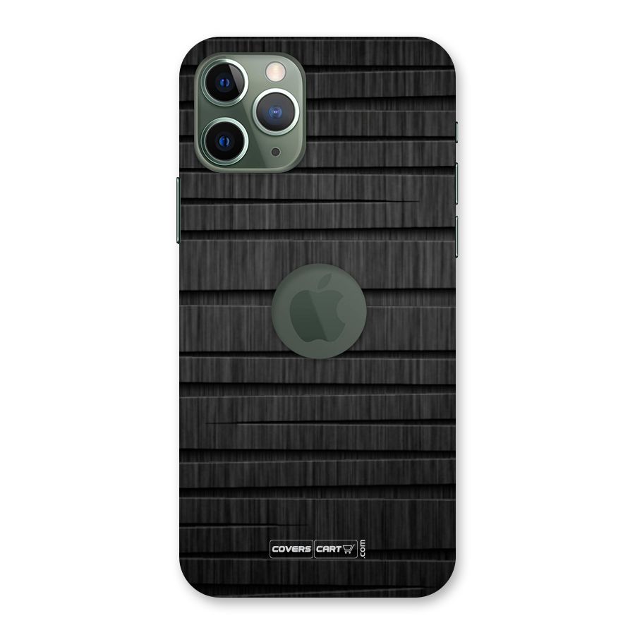 Black Abstract Back Case for iPhone 11 Pro Logo  Cut