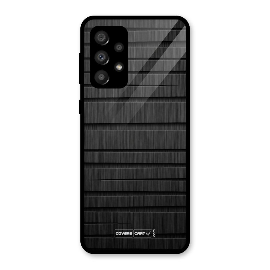 Black Abstract Glass Back Case for Galaxy A32