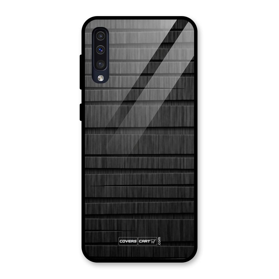 Black Abstract Glass Back Case for Galaxy A50