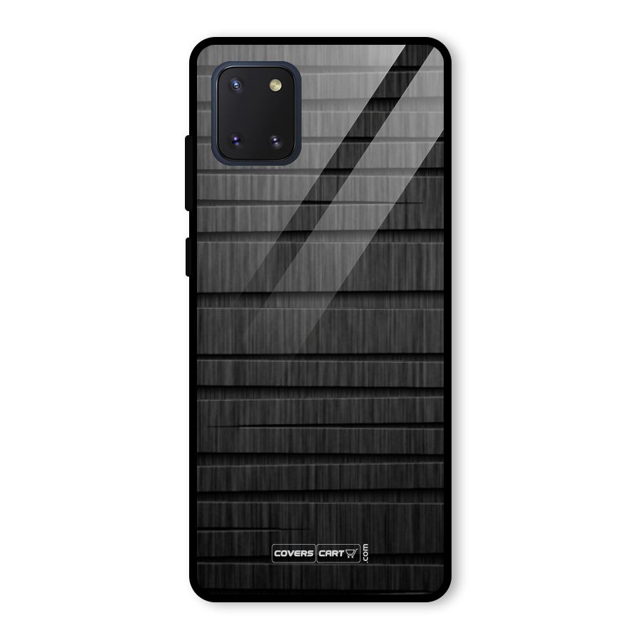 Black Abstract Glass Back Case for Galaxy Note 10 Lite