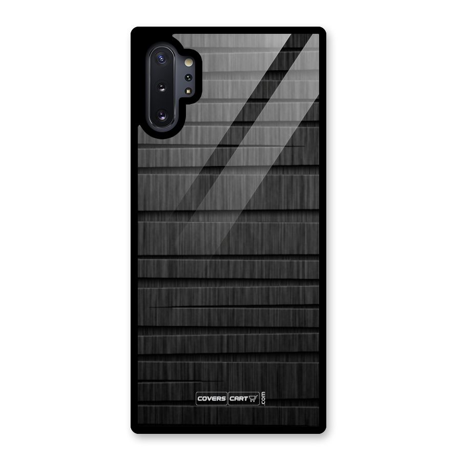 Black Abstract Glass Back Case for Galaxy Note 10 Plus