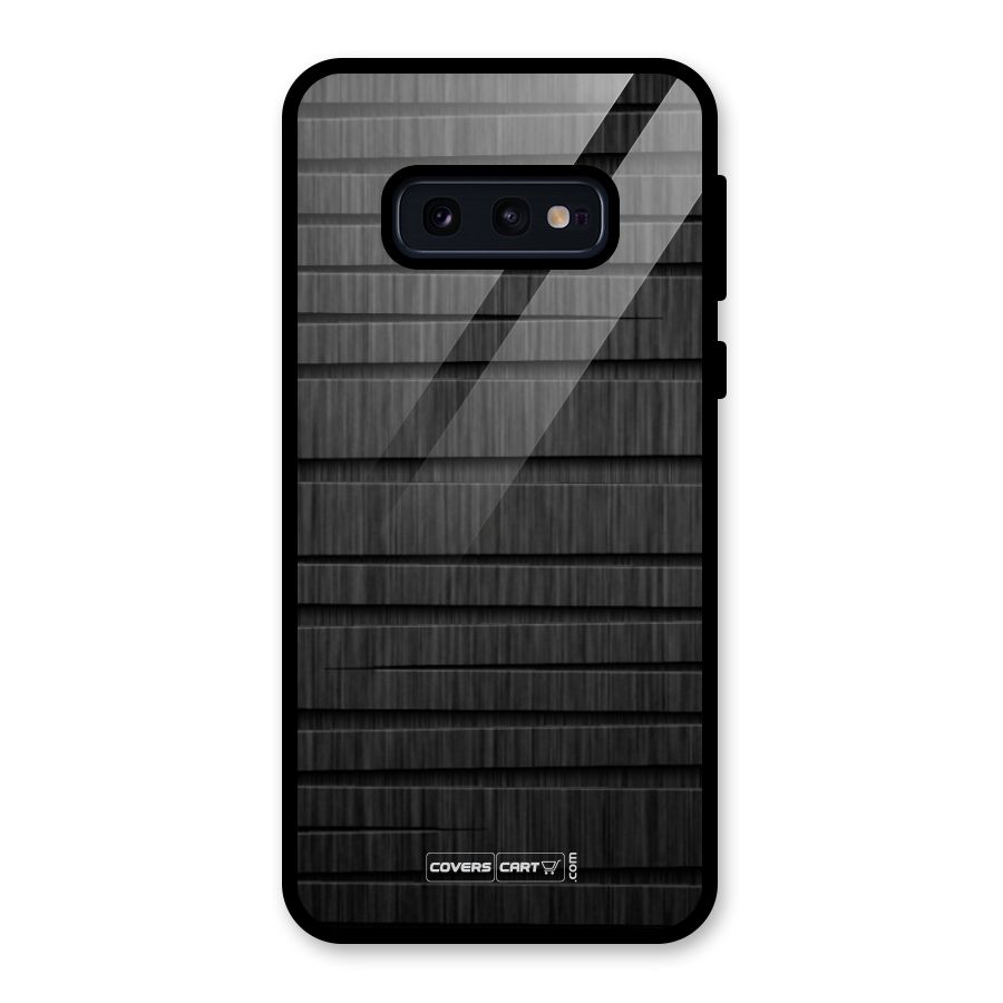 Black Abstract Glass Back Case for Galaxy S10e