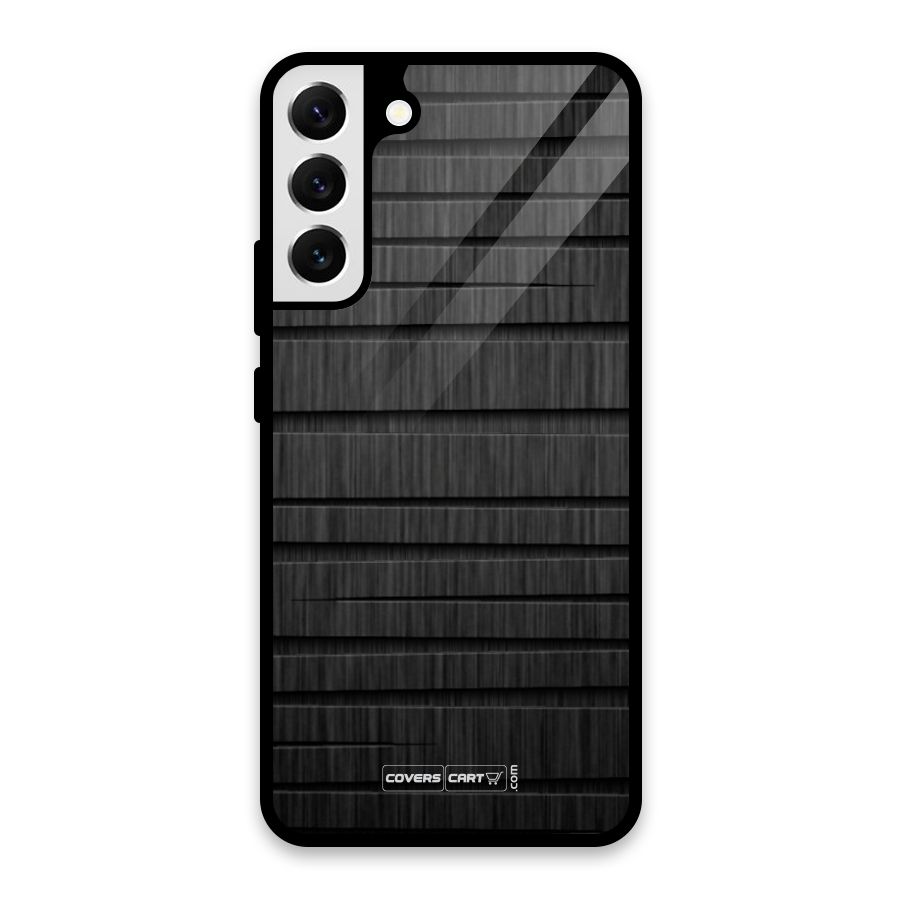 Black Abstract Glass Back Case for Galaxy S22 Plus 5G