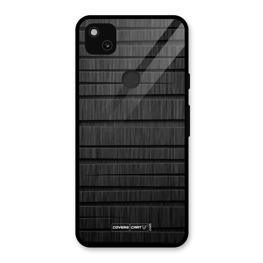 Black Abstract Glass Back Case for Google Pixel 4a