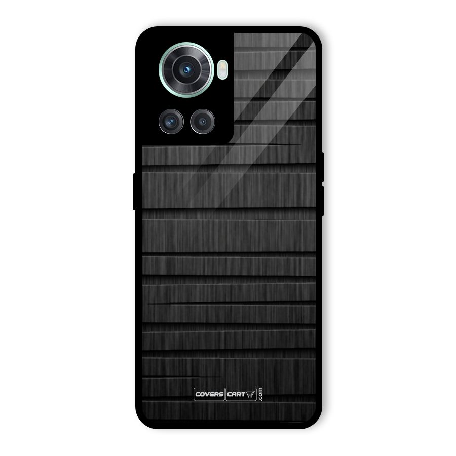 Black Abstract Glass Back Case for OnePlus 10R