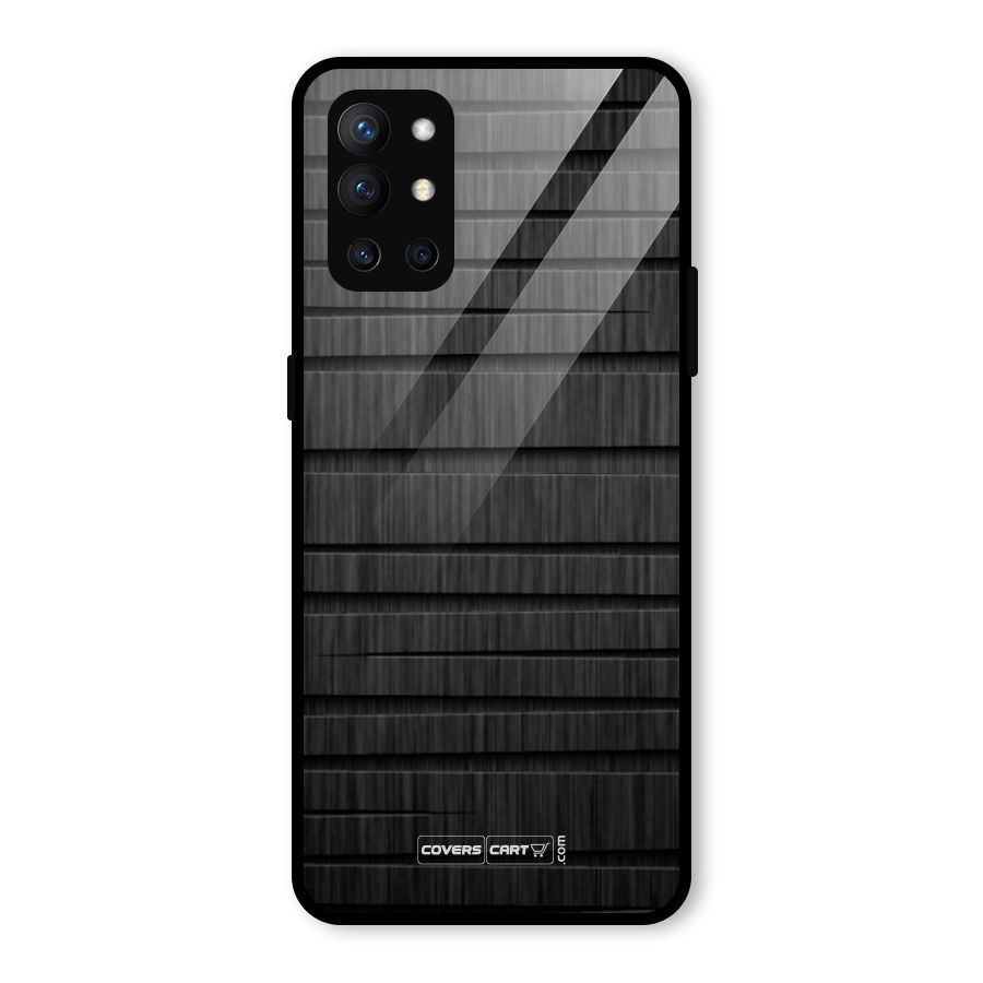 Black Abstract Glass Back Case for OnePlus 9R