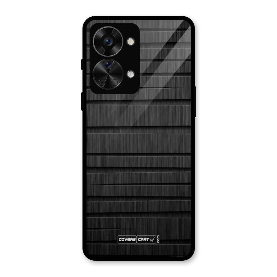 Black Abstract Glass Back Case for OnePlus Nord 2T