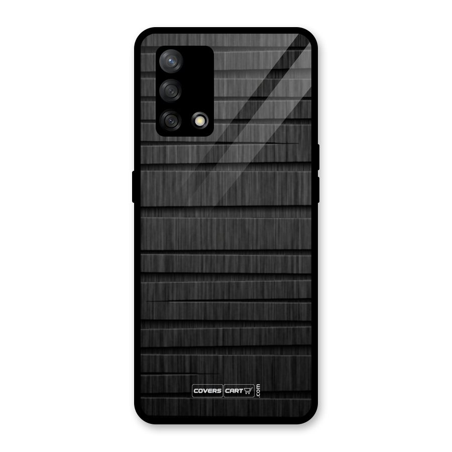 Black Abstract Glass Back Case for Oppo F19