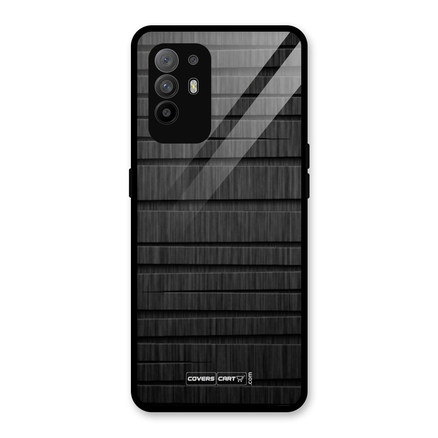 Black Abstract Glass Back Case for Oppo F19 Pro Plus 5G