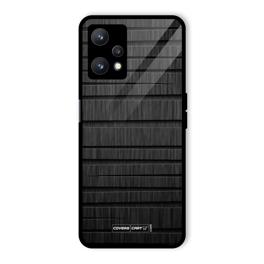 Black Abstract Glass Back Case for Realme 9 Pro 5G