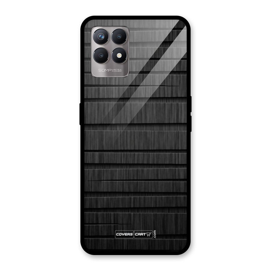 Black Abstract Glass Back Case for Realme Narzo 50