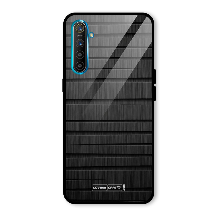 Black Abstract Glass Back Case for Realme X2