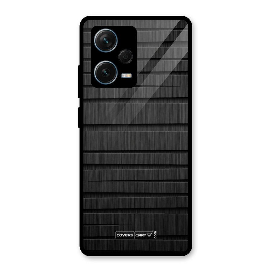 Black Abstract Glass Back Case for Redmi Note 12 Pro Plus 5G
