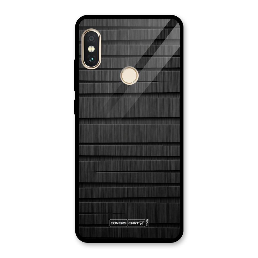 Black Abstract Glass Back Case for Redmi Note 5 Pro