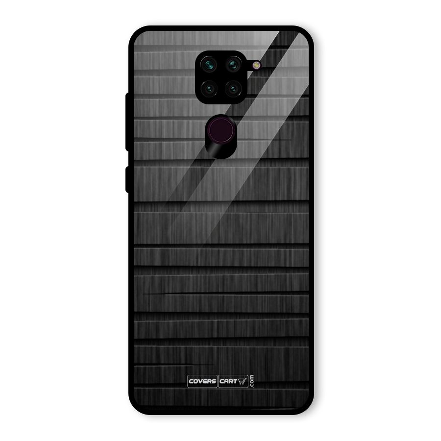 Black Abstract Glass Back Case for Redmi Note 9