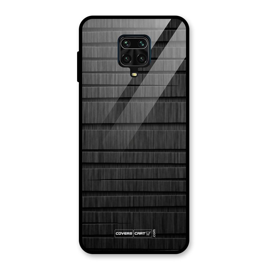 Black Abstract Glass Back Case for Redmi Note 9 Pro
