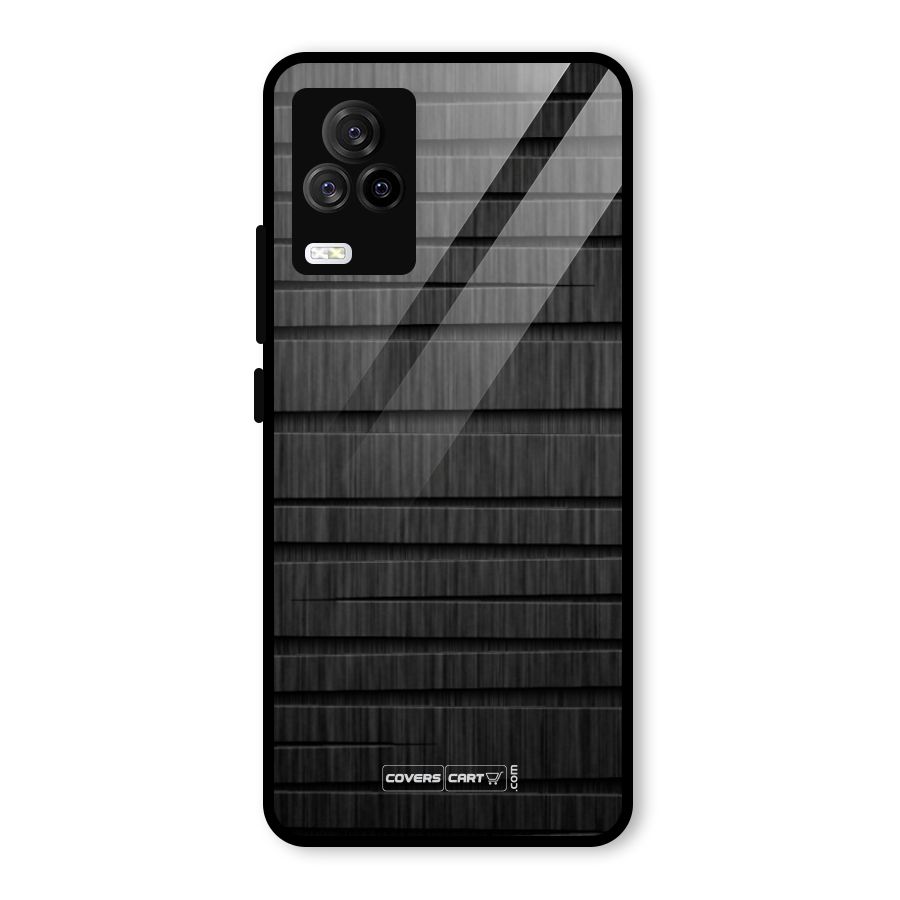 Black Abstract Glass Back Case for Vivo iQOO 7 Legend 5G