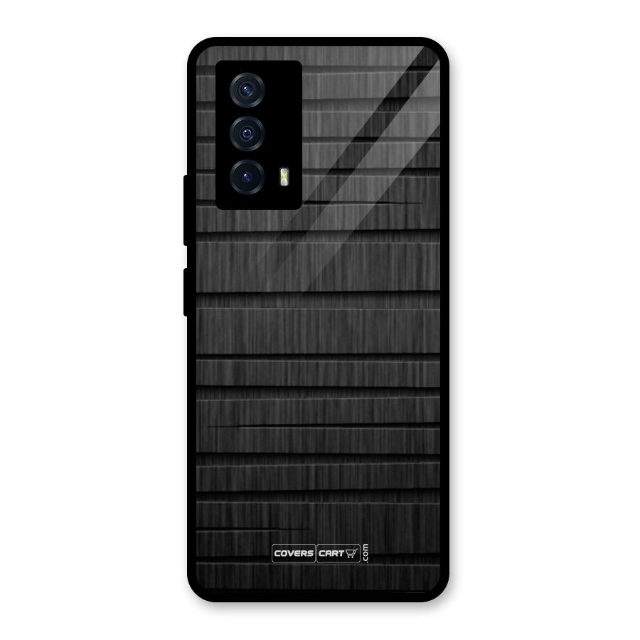 Black Abstract Glass Back Case for Vivo iQOO Z5