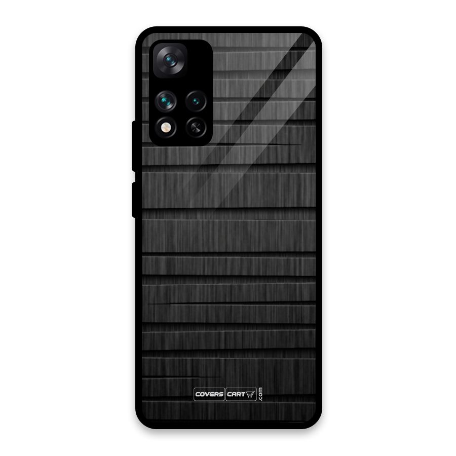 Black Abstract Glass Back Case for Xiaomi 11i HyperCharge 5G