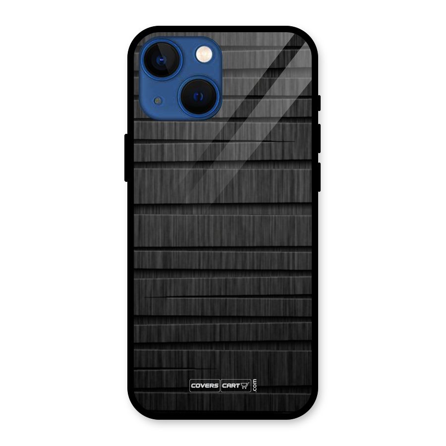 Black Abstract Glass Back Case for iPhone 13 Mini