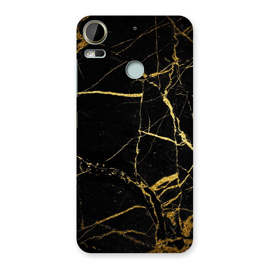 Black And Gold Design Back Case for Desire 10 Pro