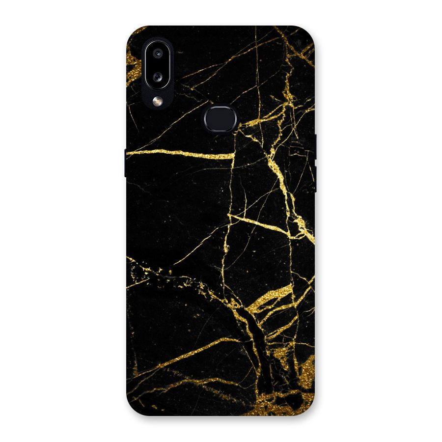 Black And Gold Design Back Case for Galaxy A10s