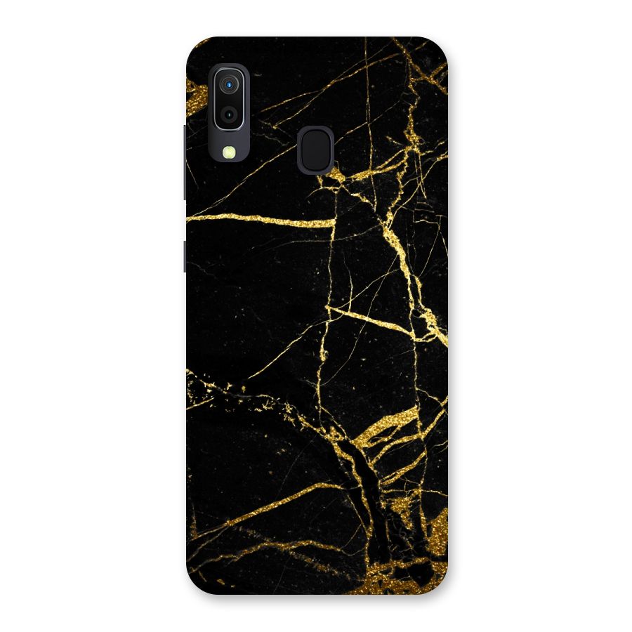 Black And Gold Design Back Case for Galaxy A20