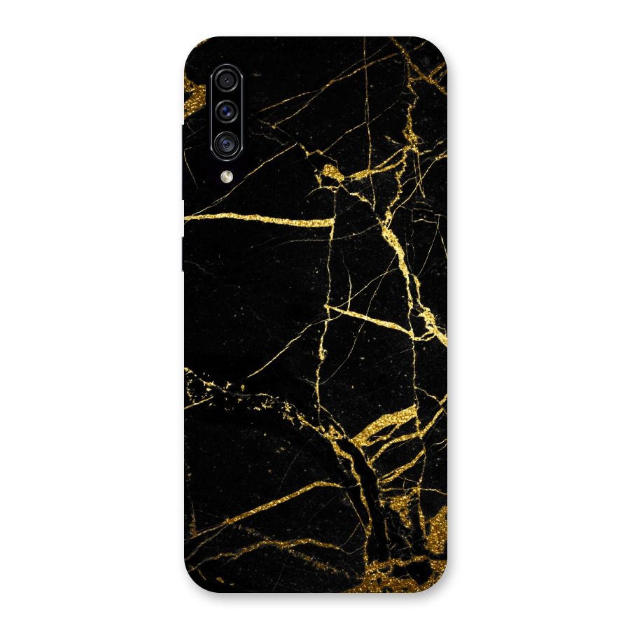 Black And Gold Design Back Case for Galaxy A30s