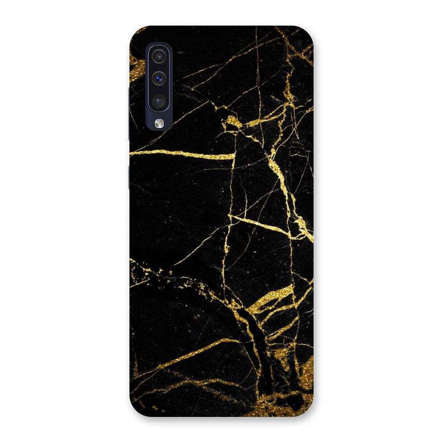 Black And Gold Design Back Case for Galaxy A50