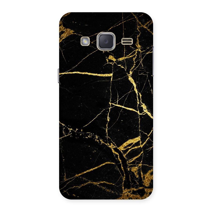 Black And Gold Design Back Case for Galaxy J2