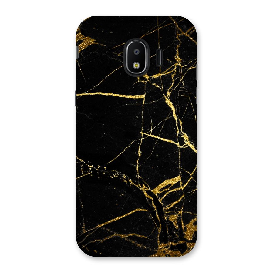 Black And Gold Design Back Case for Galaxy J2 Pro 2018