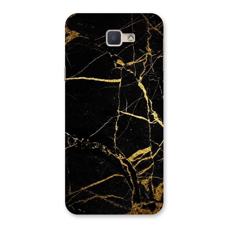 Black And Gold Design Back Case for Galaxy J5 Prime