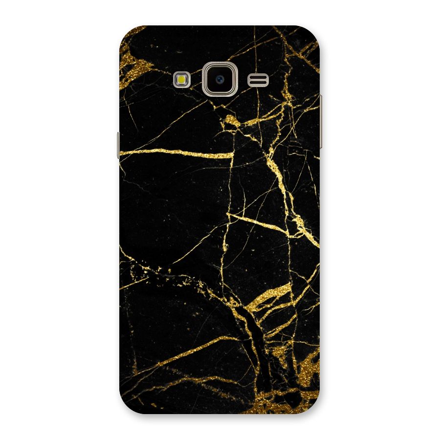 Black And Gold Design Back Case for Galaxy J7 Nxt