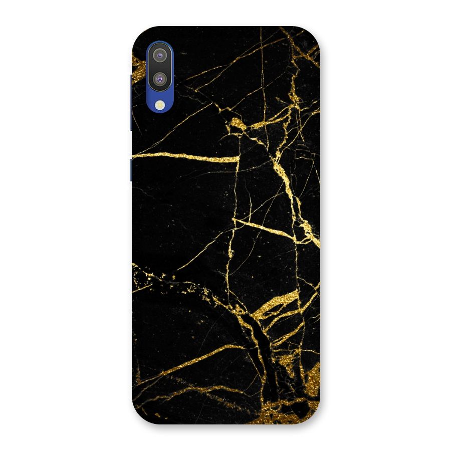Black And Gold Design Back Case for Galaxy M10
