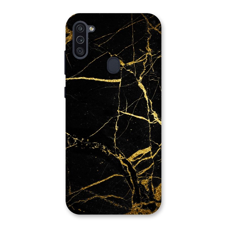 Black And Gold Design Back Case for Galaxy M11