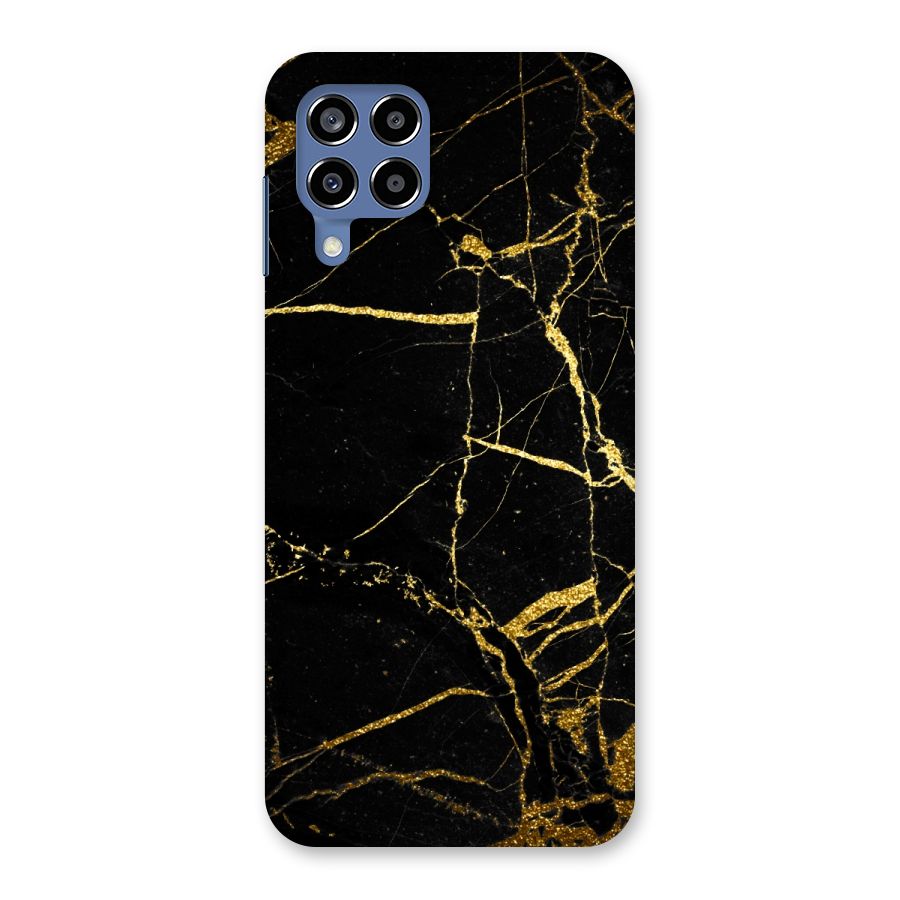 Black And Gold Design Back Case for Galaxy M53 5G