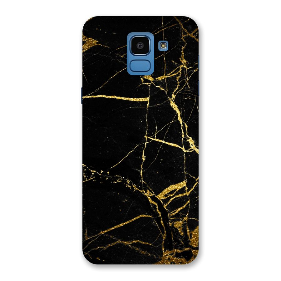 Black And Gold Design Back Case for Galaxy On6