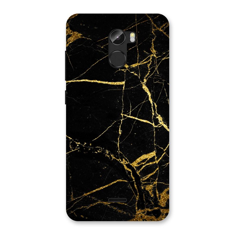 Black And Gold Design Back Case for Gionee X1